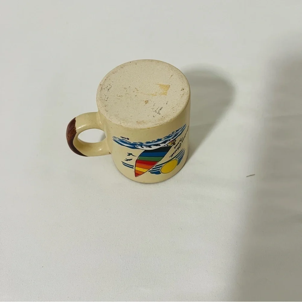 Corpus Christi Colorful Sailboat Mini Mug Souvenir Cream/Brown Color Keepsake